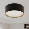 Bilbao plafondlamp, zwart/goud, Ø 60 cm