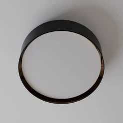 Bilbao plafondlamp, zwart/goud, Ø 60 cm