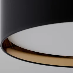 Bilbao plafondlamp, zwart/goud, Ø 60 cm