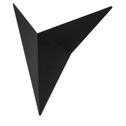 Bird 3201 wandlamp, driehoekig ontwerp, zwart