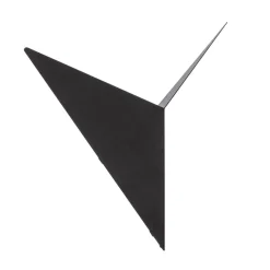 Bird 3201 wandlamp, driehoekig ontwerp, zwart