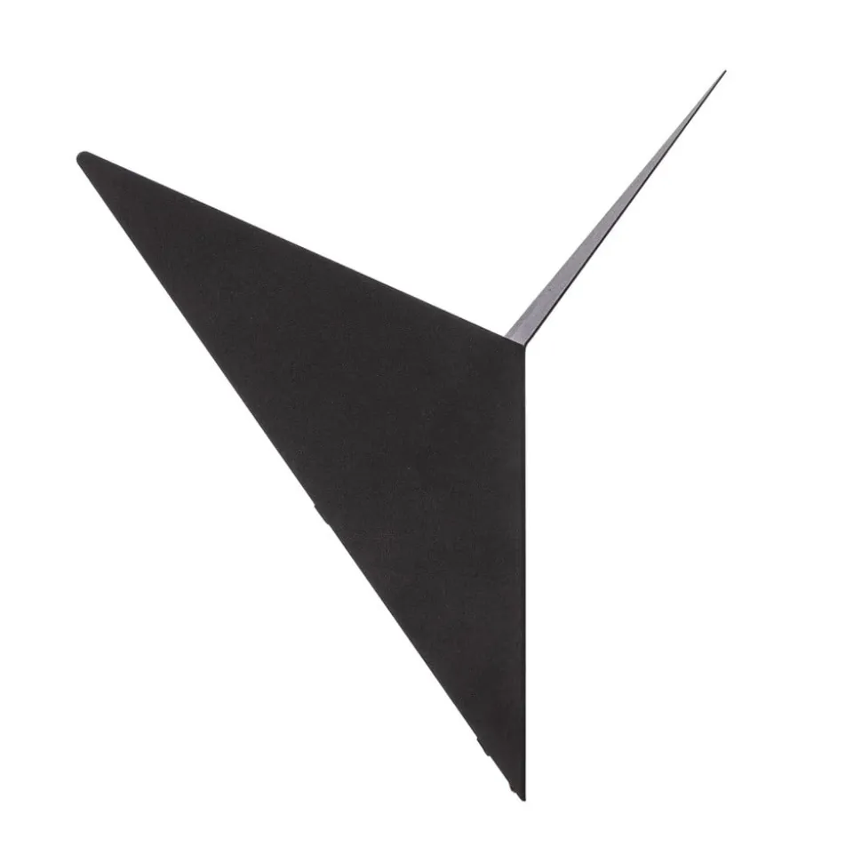 Bird 3201 wandlamp, driehoekig ontwerp, zwart