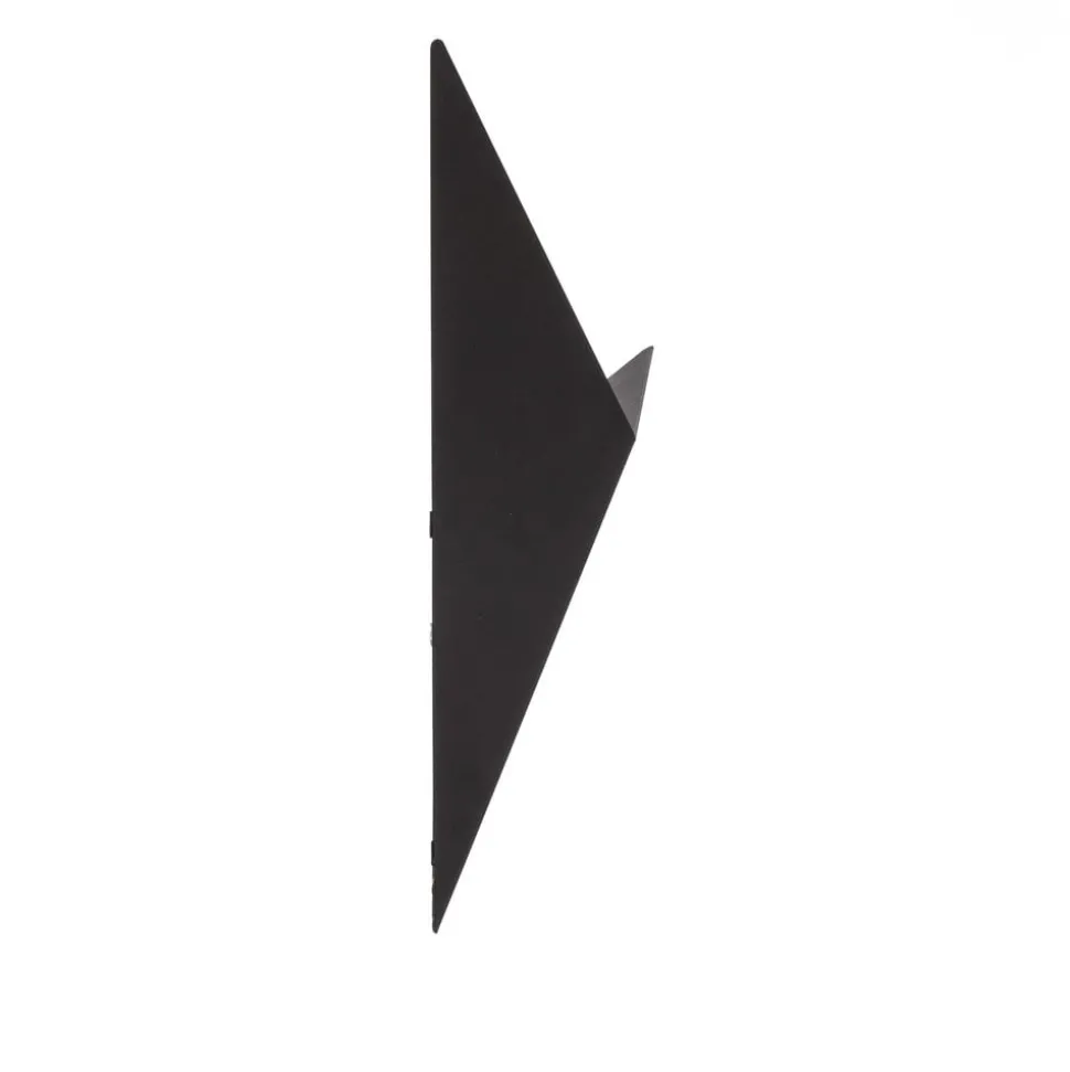 Bird 3201 wandlamp, driehoekig ontwerp, zwart