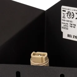 Bird 3201 wandlamp, driehoekig ontwerp, zwart