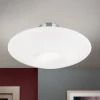 Blanc plafondlamp, opaal glas, mat nikkel