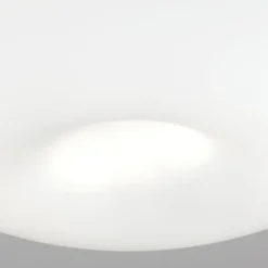 Blanc plafondlamp, opaal glas, mat nikkel