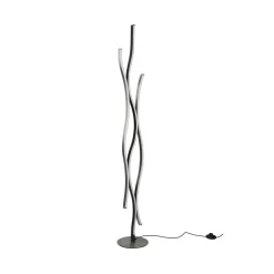 Blaze LED vloerlamp met dimmer, CCT, aluminium