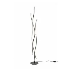 Blaze LED vloerlamp met dimmer, CCT, aluminium