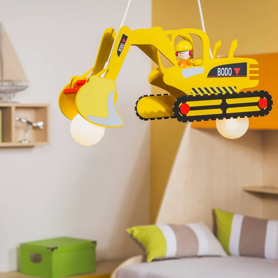 Bodo hanglamp in graafmachinevorm