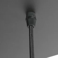 Bollique hanglamp, messing, 9-lamps lang, glas, metaal