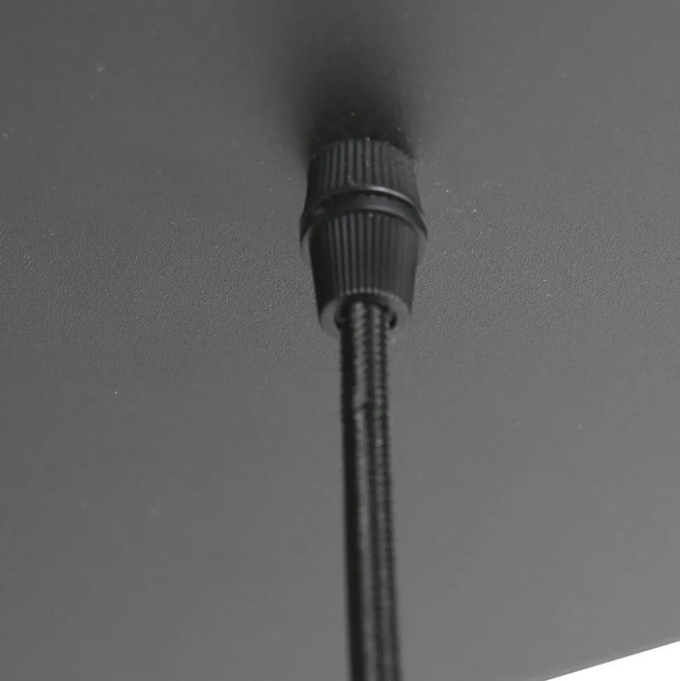 Bollique hanglamp, messing, 9-lamps lang, glas, metaal