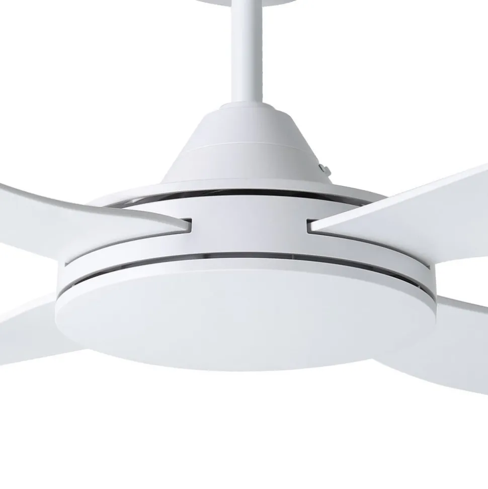 Bondi 1 plafondventilator, mat wit, afstandsbediening