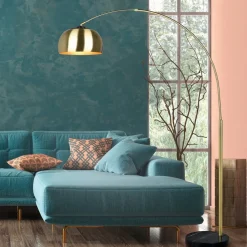 Boog vloerlamp Argentina, messing