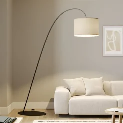 Booglamp Alice met textiel kap coffee