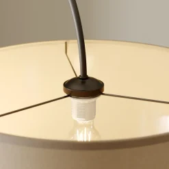 Booglamp Alice met textiel kap coffee