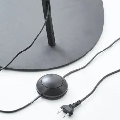 Booglamp Alice met textiel kap grijs