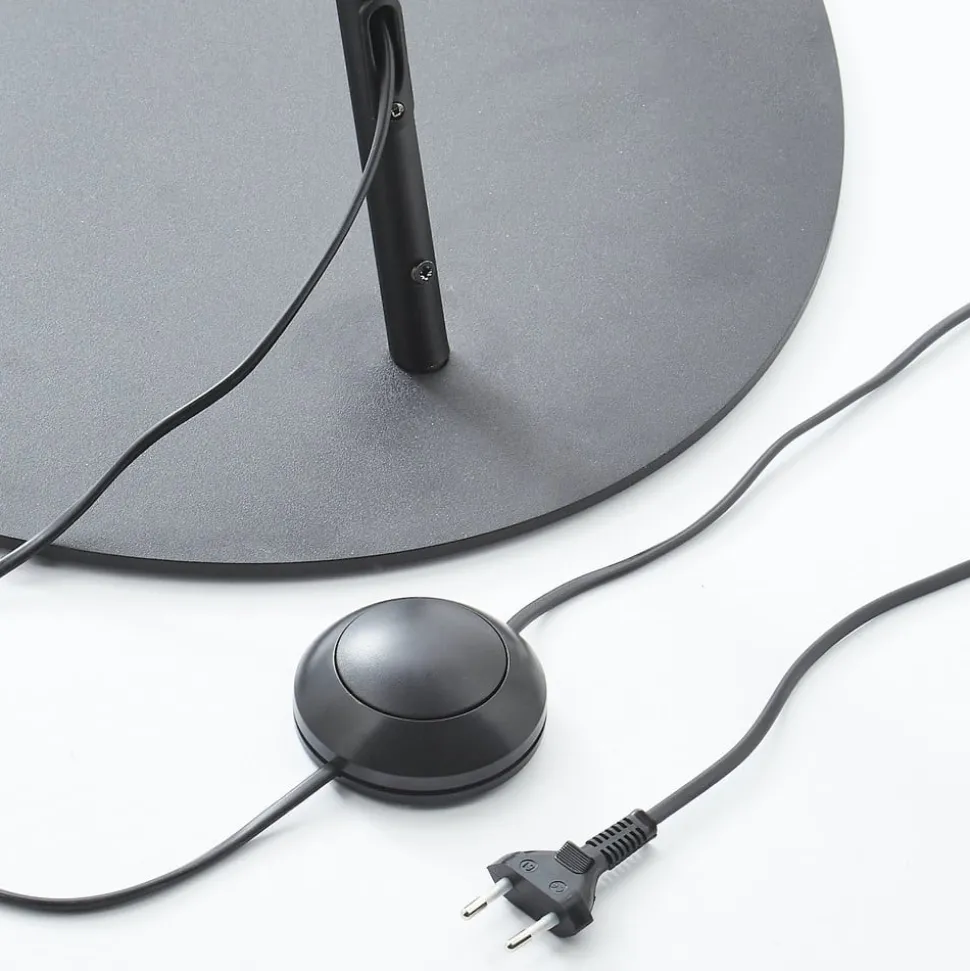 Booglamp Alice met textiel kap grijs