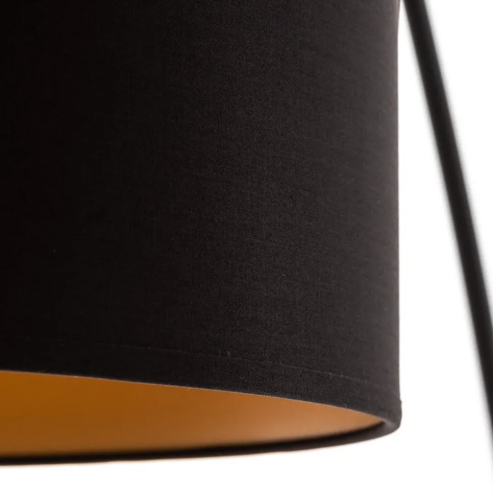 Booglamp Alice met zwart-gouden kap