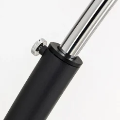 Booglamp Philipp met stoffen kap chroom/zwart