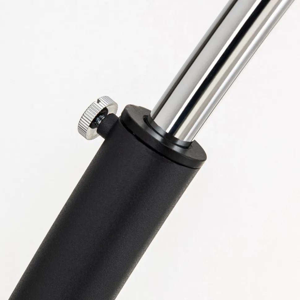 Booglamp Philipp met stoffen kap chroom/zwart