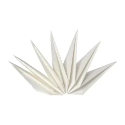 Boomtoppen-papieren ster Isa met metalen spiraal