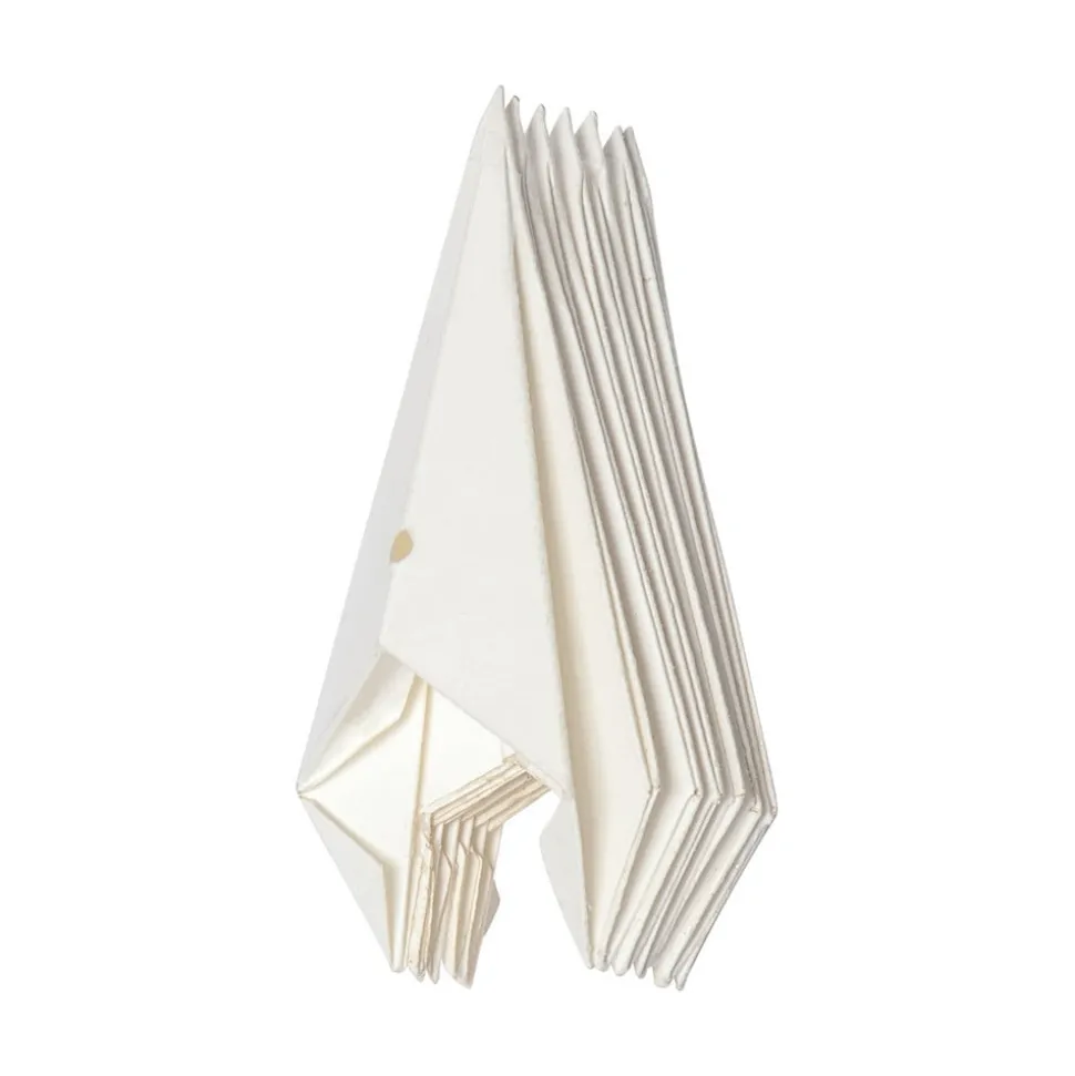 Boomtoppen-papieren ster Isa met metalen spiraal