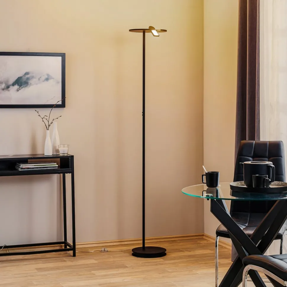 Bopp Share LED uplighter met leeslamp, zwart