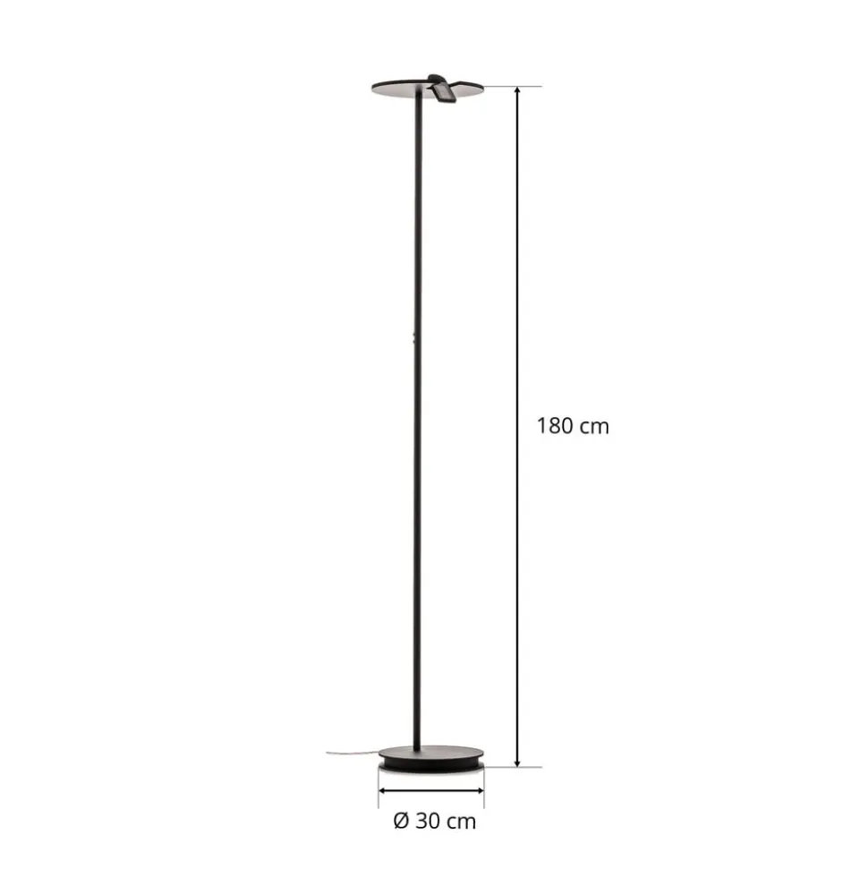 Bopp Share LED uplighter met leeslamp, zwart