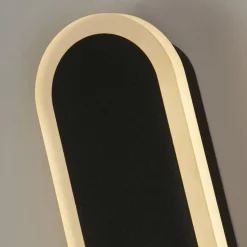 Bordo LED buiten wandlamp, hoogte 60 cm, zwart, aluminium