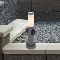 Boston sokkellamp, met stopcontacten