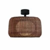 Bover buiten plafondlamp Fora, grafietbruin/bruin, Ø 50 cm