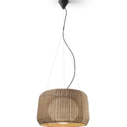 Bover Fora S - buiten hanglamp, grafiet-bruin