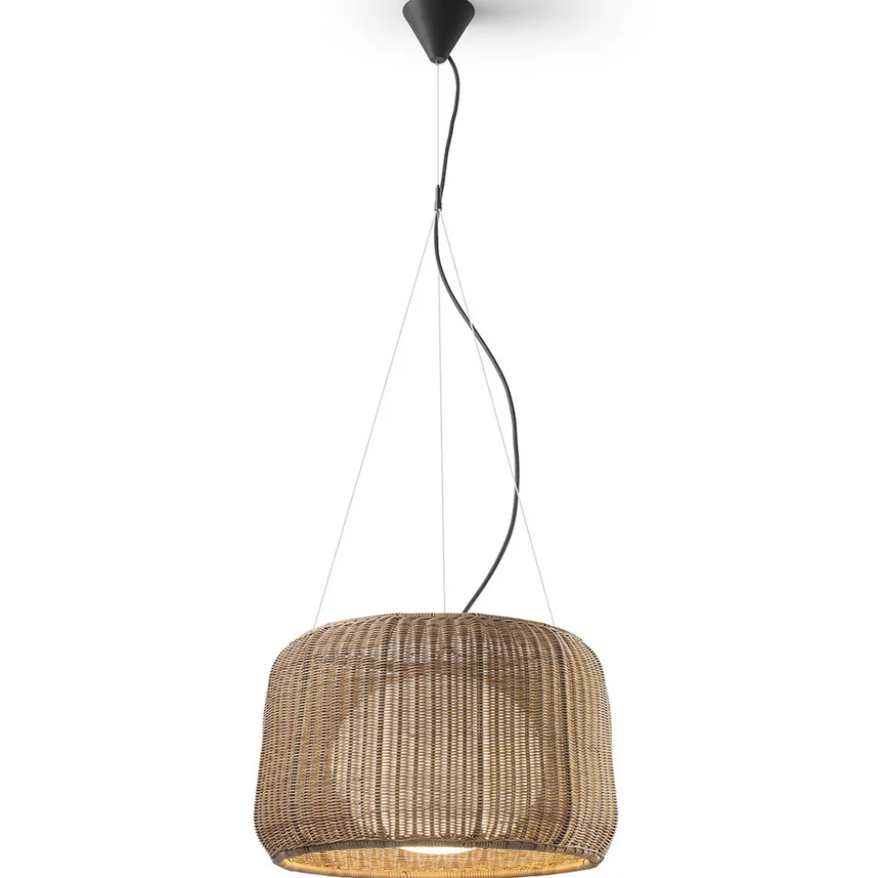 Bover Fora S - buiten hanglamp, grafiet-bruin