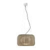 Bover LED buiten hanglamp Fora S, natuurlijk wit/beige, Ø 50 cm