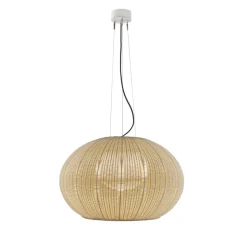 Bover LED buiten hanglamp Garota, wit/ivoorkleurig