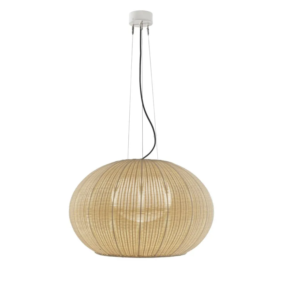 Bover LED buiten hanglamp Garota, wit/ivoorkleurig