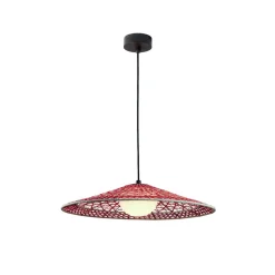 Bover LED buiten hanglamp Nans Balis S/55, bruin/rood