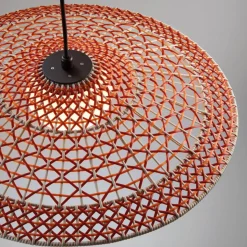 Bover LED buiten hanglamp Nans Balis S/55, bruin/rood