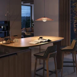 Bover LED buiten hanglamp Nans Balis S/55, bruin/rood