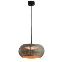 Bover LED buiten hanglamp Perris, bruin/bruin, Ø 47 cm