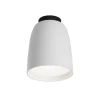 Bover LED buiten plafondlamp Moer, wit, aluminium/staal, Ø 10 cm