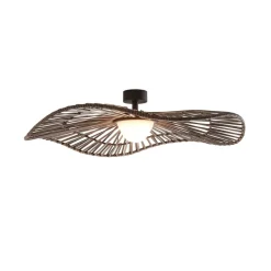 Bover LED buiten plafondlamp Mediterránia, bruin, Ø 105 cm