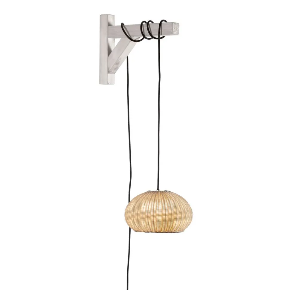 Bover LED hanglamp Garota, stekker wit/ivoorkleurig