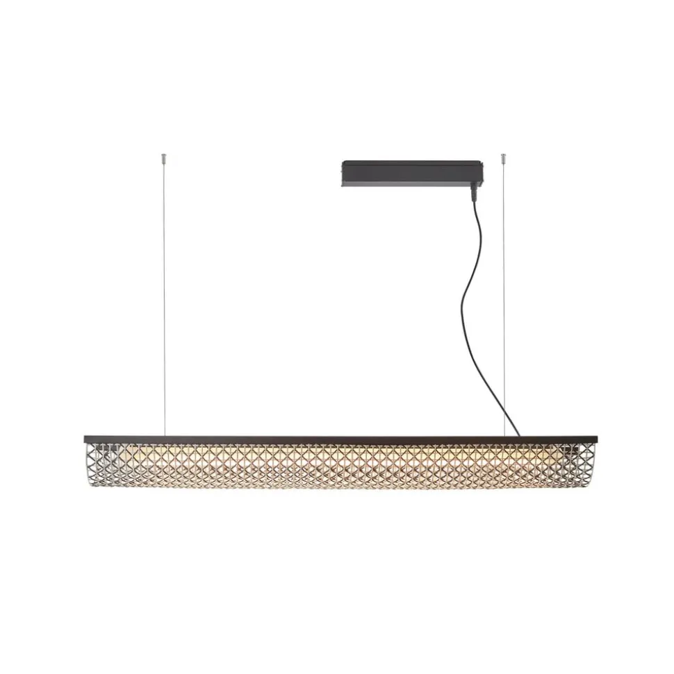 Bover LED hanglamp Nans Balis S/140, bruin/bruin, 140 cm