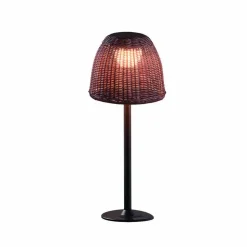 Bover LED sokkellamp Atticus, hoogte 50 cm, grafietbruin/bruin