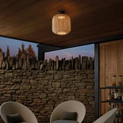 Bover Nans PF/31 LED buiten plafondlamp, bruin