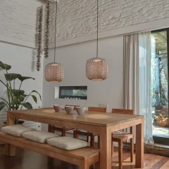 Bover Nans S/31 LED buiten hanglamp, bruin