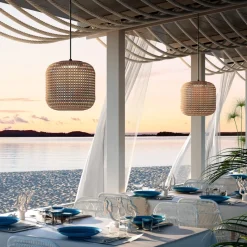 Bover Nans S/31 LED buiten hanglamp, bruin