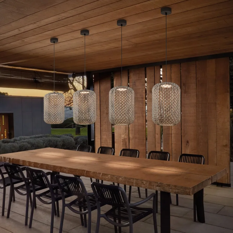 Bover Nans S/31.2 LED buiten hanglamp, bruin