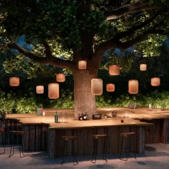 Bover Nans S/21 LED buiten hanglamp, rood